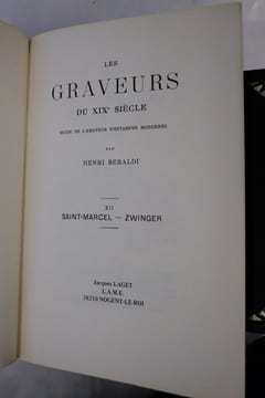Les graveurs du xix siècle - Guide de l'amateur d'estampes modernes. Vol. I-XII. Henri Beraldi