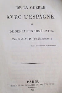 DE LA GUERRE AVEC L'ESPAGNE et DE SES CAUSES IMMEDIATES.