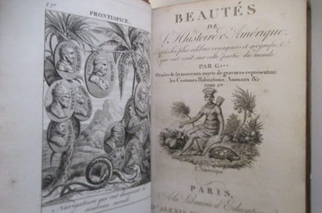 BEAUTES de L'HISTOIRE D'AMERIQUE d'aprés les plus célèbres voyageurs et géographe qui ont écrit sur cette partie du monde. En 2 tomes.. G***