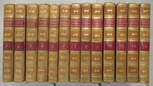 HISTOIRE de FRANCE pendant LE DIX-HUITIEME SIECLE. Troisième édition. En 13 tomes (manque le 14eme).