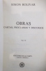 OBRAS Cartas, Proclamas y discursos. Vol. IV.. Simon Bolivar