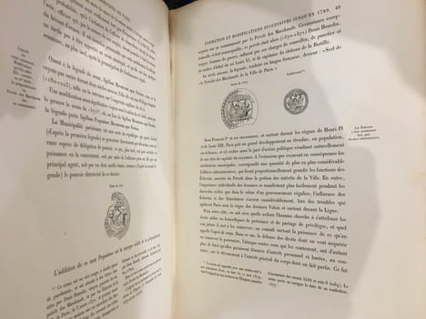 Histoire générale de Paris - Les armoiries de la ville de Paris - Sceaux, Emblèmes, Couleurs, Devises, Livrées et Cérémonies publiques - Tome I. A. de ...