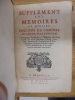 MEMOIRES DE MESSIRE PHILIPPE DE COMINES, Seigneur d'Argenton. Contenant l'Histoire des Rois Louis XI et Charles VIII depuis l'an 1464 jusqu'en 1498. ...