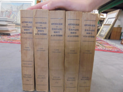 Anthologie des Ecrivains morts à la guerre 1914-1918 (5 Tomes - Complet)