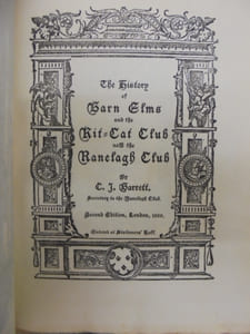 The History of the Barn Elms and the Kit Cat Club Now the Ranelagh Club