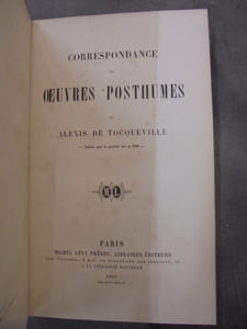 CORRESPONDANCE ET OEUVRES POSTHUMES