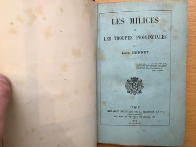 Les milices et les troupes provinciales