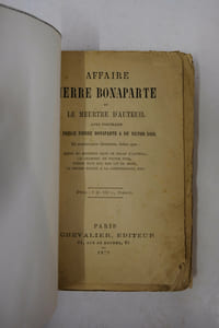 Affaire Pierre Bonaparte ou le meurtre d'Auteuil