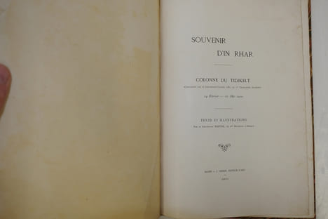 Souvenir d'In Rhar - Colonne du Tidikelt. Martial (Lieutenant)