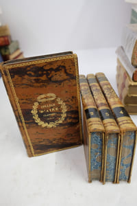 Collége D'aire (Landes) - Abrégé de l'histoire ancienne de Rollin. Tomes I à IV
