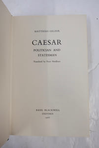 Caesar Politician and Statesman