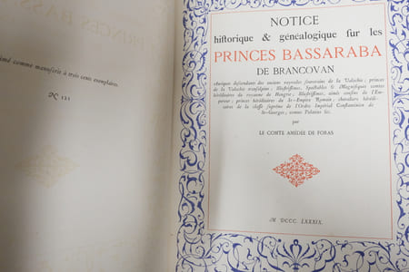 Notice historique et généalogique sur les Princes Bassaraba de Brancovan