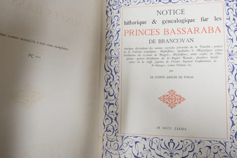 Notice historique et généalogique sur les Princes Bassaraba de Brancovan. Comte Amédée de Foras