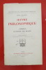 OEUVRE PHILOSOPHIQUE, l'Hérédo les monde des images. Edition définitive, avec une préface nouvelle et un index des noms cités.. Léon Daudet 