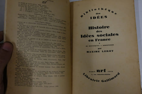 Histoire des idées sociales en France : COMPLET, Tome I, II et III. Maxime Leroy