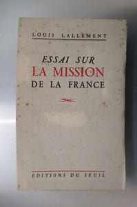ESSAI SUR LA MISSION DE LA FRANCE