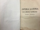 Opera Latina D. Caroli Lebeau - 4 tomes. D. Caroli Lebeau