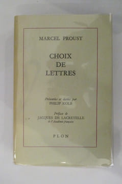 CHOIX DE LETTRES. . Marcel Proust