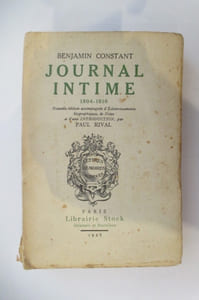 JOURNAL INTIME 1804-1816. Nouvelle édition accompagnée d'Eclaircissements biographiques, de Notes et d'une Introduction par Paul Rival. (avec une lettre de la famille Constant).