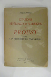 CITATIONS REFERENCES ET ALLUSIONS DE PROUST DANS A LA RECHERCHE DU TEMPS PERDU.