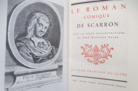 LE ROMAN COMIQUE DE SCARRON avec la suite d'illustrations de Jean Baptiste Pater.