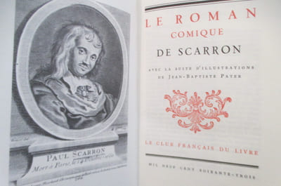 LE ROMAN COMIQUE DE SCARRON avec la suite d'illustrations de Jean Baptiste Pater.