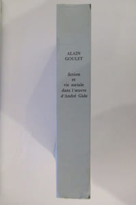 Publications de l'Association des amis d'André Gide 1984-1985. FICTION ET VIE SOCIALE DANS L'OEUVRE D'ANDRE GIDE.