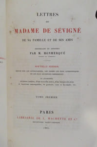 LETTRES DE MADAME DE SEVIGNE DE SA FAMILLE ET DE SES AMIS. en 14 tomes.
