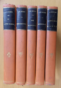 UN AUTRE MONDE + RÉSURRECTION + UNE RUPTURE + RENOUVEAU + L'IMPÉRIEUSE BONTÉ - Éditions originales avec envois. J.-H. Rosny (aîné et jeune)