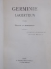GERMINIE LACERTEUX. Eaux-fortes de Jeanniot del gravées par Muller.. Edmond de Goncourt