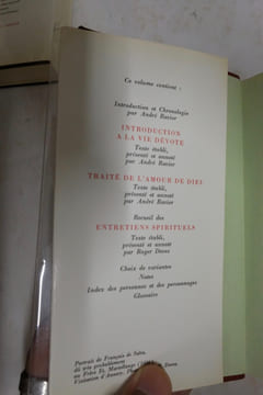 Oeuvres. Saint François de Sales