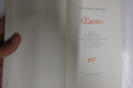 Oeuvres. Saint François de Sales