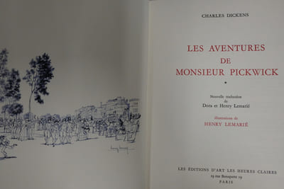 Les Aventures de monsieur Pickwick en 3 volumes; Nouvelle traduction de Dora et Henry Lemarié
