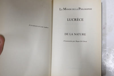 De la nature - Collection le monde de la philosophie n°19