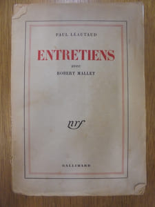Entretiens avec Robert Mallet.