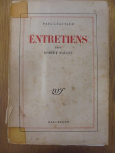 Entretiens avec Robert Mallet.