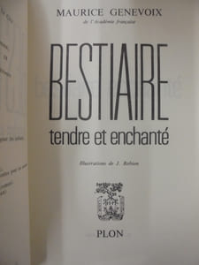 BESTIAIRE TENDRE ET ENCHANTE