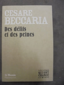 DES DELITS ET DES PEINES