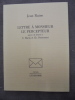Lettre à Monsieur Le Percepteur suivie de lettres à C. Baciu et Ch. . Jean Raine
