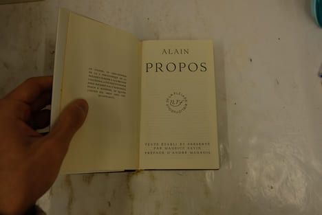 Propos. Alain