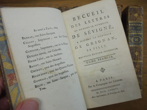 Recueil des Lettres de Mad. la Marquise de Sévigné, à Mad. la Comtesse de Grignan, sa fille.. Marie de Rabutin-Chantal, Marquise de Sévigné