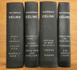 Oeuvres de Céline - André Balland - Vol. 1, 2, 3 et 4.. Louis-Ferdinand Céline