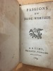 Passions du Jeune Werther. Johann Wolfgang von Goethe 