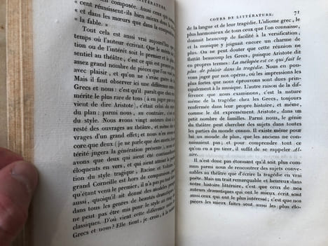 Lycée ou Cours de Littérature ancienne et moderne - Complet - 16 volumes aux armes de la Maison de Condé. Jean-François de la Harpe