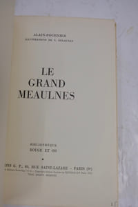 Le grand Meaulnes. Illustrations de C. Delaunay.
