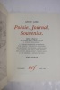 Poésie, Journal, Souvenirs. 60 aquarelles et gouaches par André Dunoyer de Segonzac, Pierre Berger, Yves Brayer, Brianchon, Chapelain-Midy, P.-E. ...