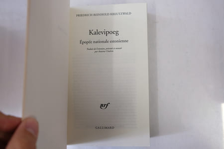 Kalevipoeg. Epopée nationale estonienne