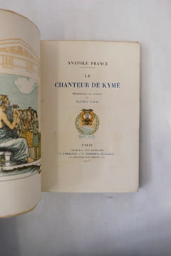 Le chanteur de Kymé. Anatole France