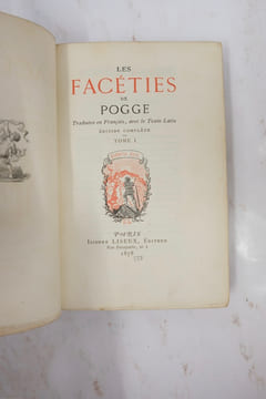 Les Faceties de Pogge - Tome I . FLORENTIN POGGE