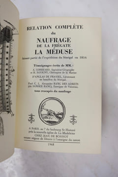 Relation complete du naufrage de la fregate "La Meduse"faisant partie de l'expedition du Senegal en 1816. Alexandre Corréard